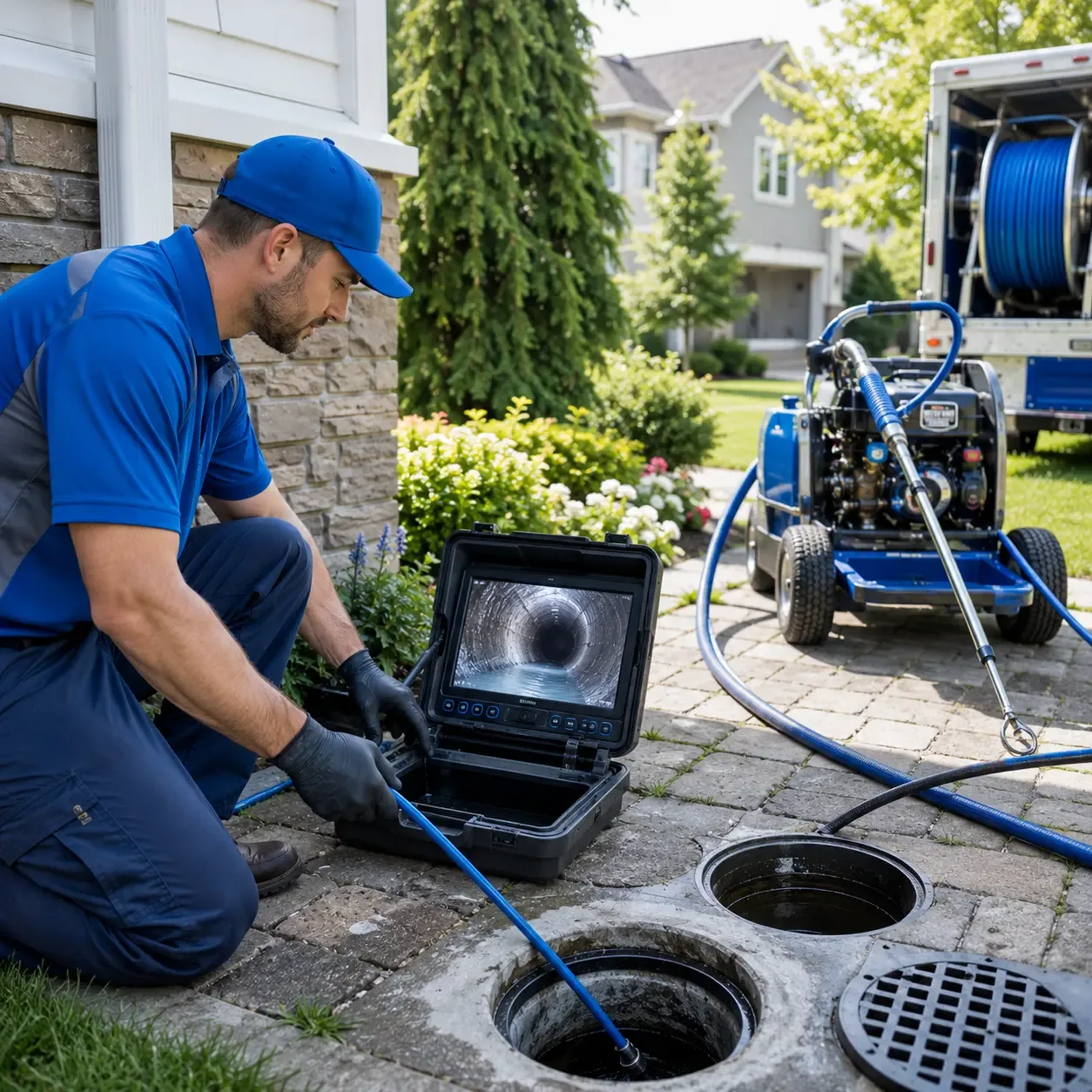 Outdoor drain cleaning professionals serving Wolcott, CT