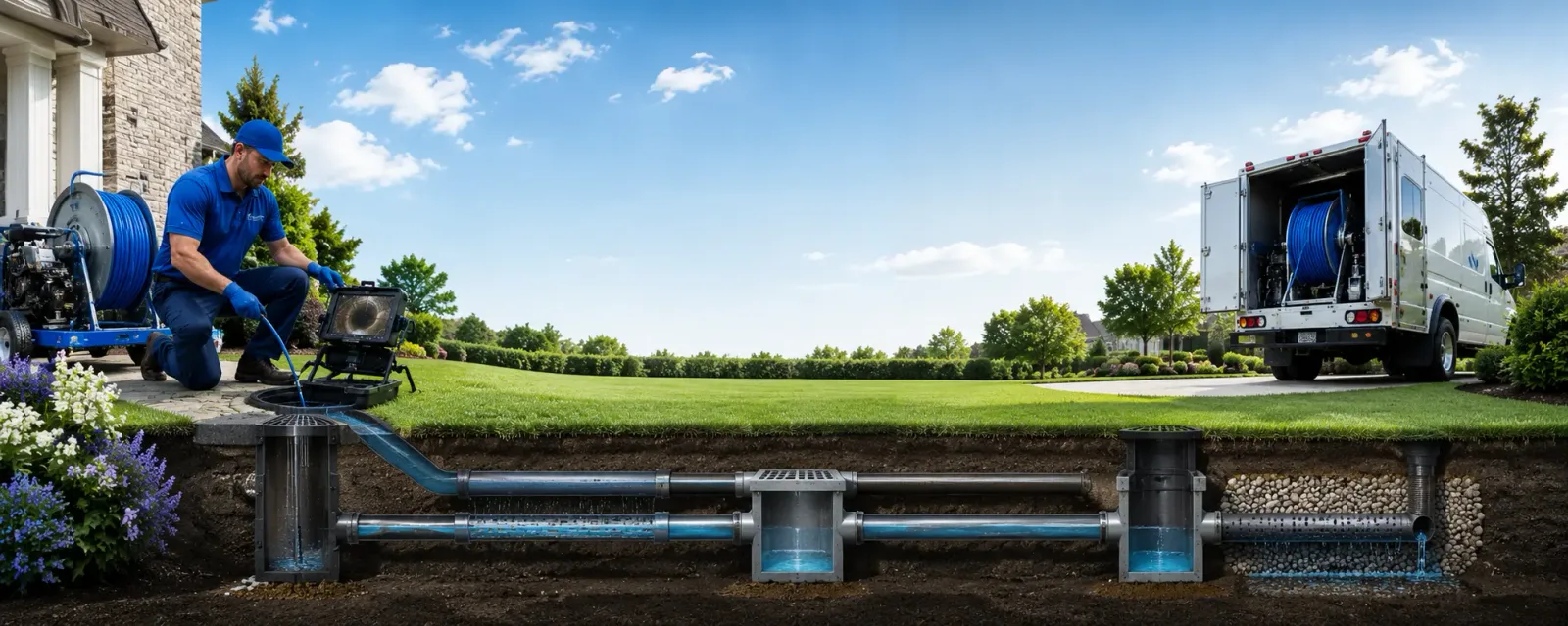 Outdoor drain cleaning information for Wolcott, CT